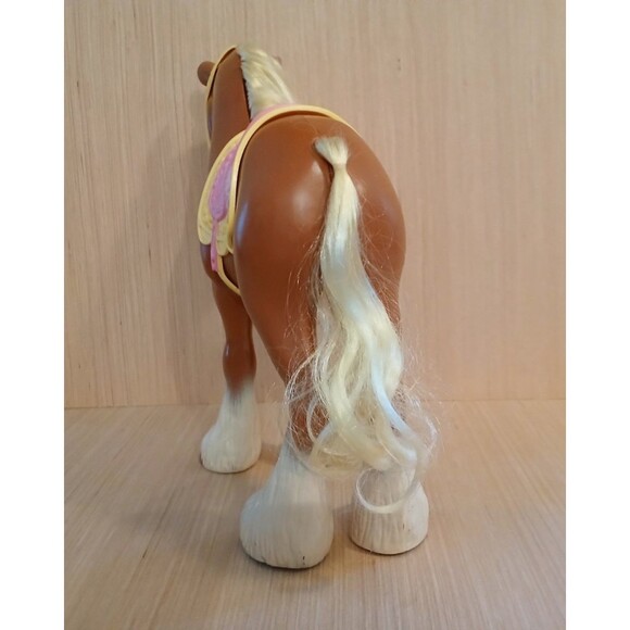 Disney Beauty and the Beast Phillipe Bell's Horse Toy Vintage 1990 Large 13.5" - Picture 9 of 13